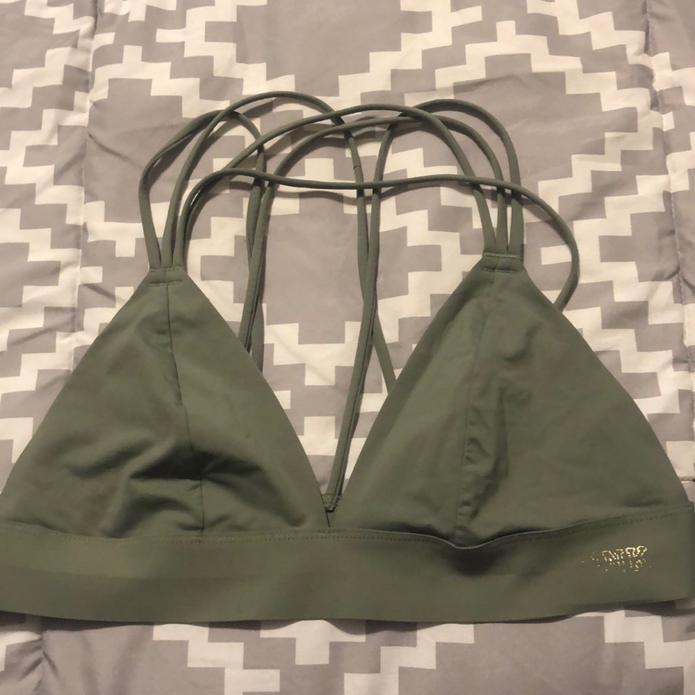 Olive green cross-back Victoria’s Secret Bralette